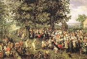 BRUEGHEL, Jan the Elder Wedding Banquet g oil painting reproduction